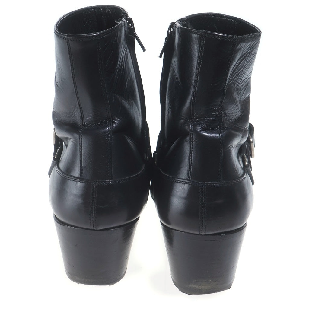 Dior HOMME(ディオールオム) 06AW エディ期 バックル キューバン レザー ヒールブーツ ブラック