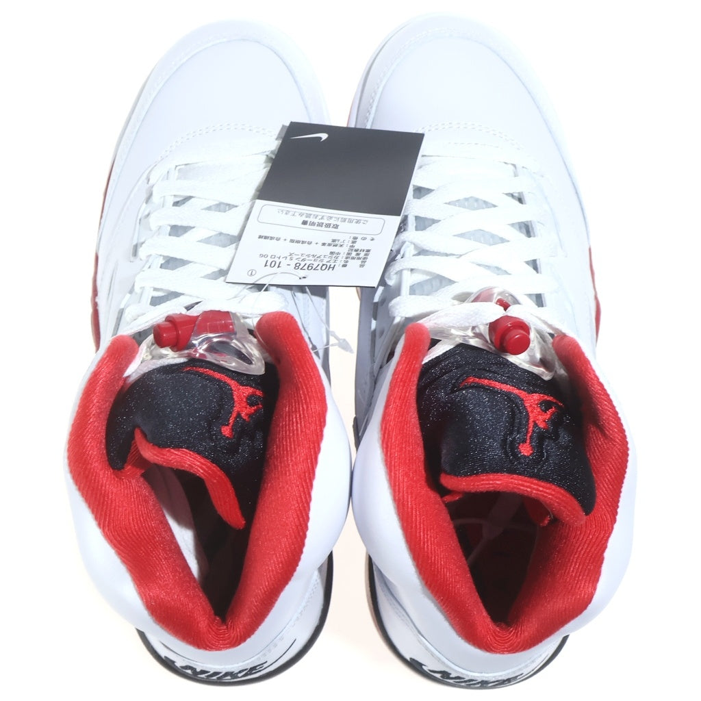 NIKE(ナイキ) AIR JORDAN 5 RETRO OG HQ7978-101 エアジョーダン5 レトロ ハイカットスニーカー ホワイト/レッド US8.5/26.5cm