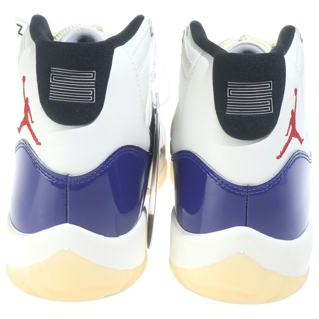 NIKE(ナイキ) AIR JORDAN 11 RETRO RARE IH0296-400 エアジョーダン11 レトロ レアエア ハイカットスニーカー ホワイト/ブルー US9/27cm