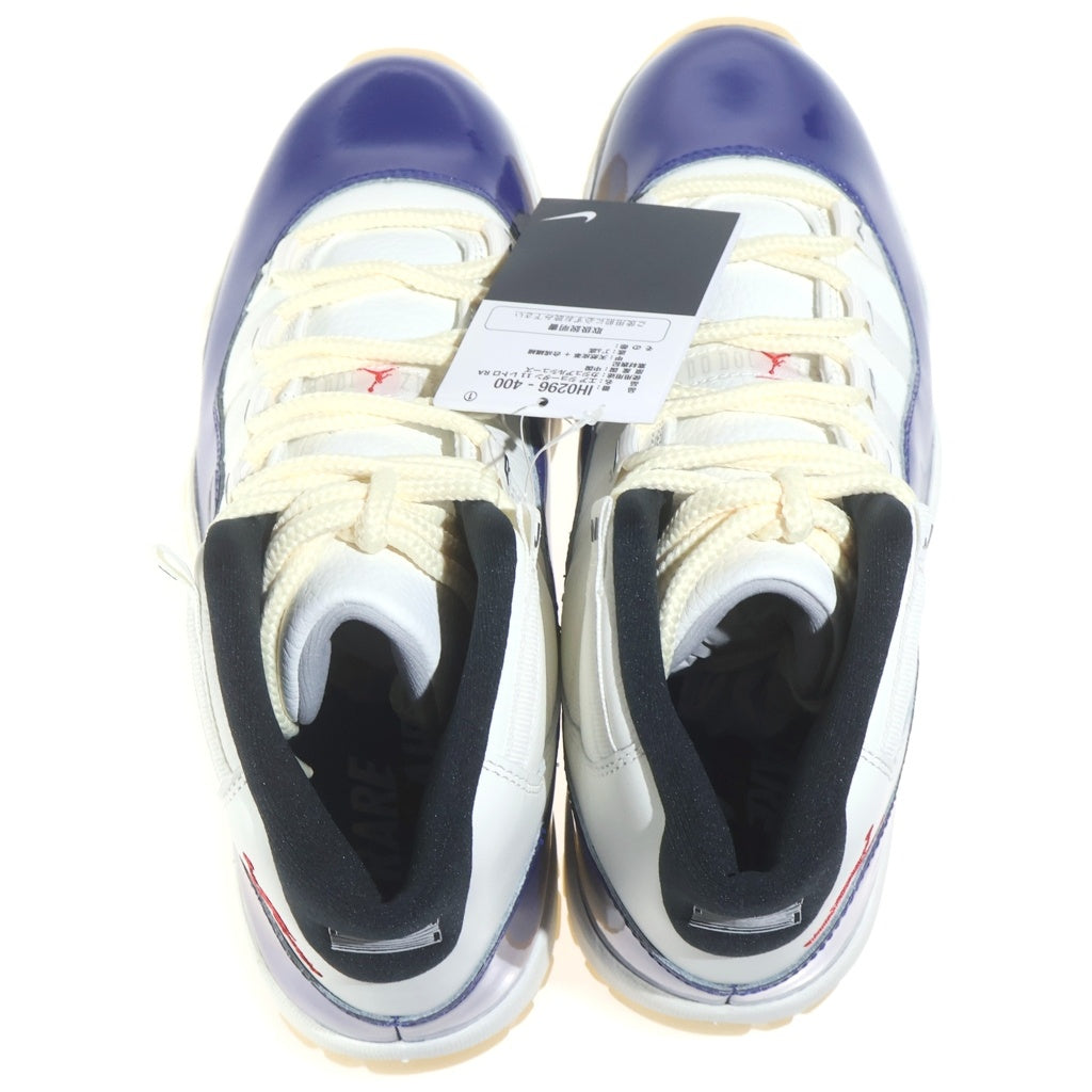 NIKE(ナイキ) AIR JORDAN 11 RETRO RARE IH0296-400 エアジョーダン11 レトロ レアエア ハイカットスニーカー ホワイト/ブルー US9/27cm