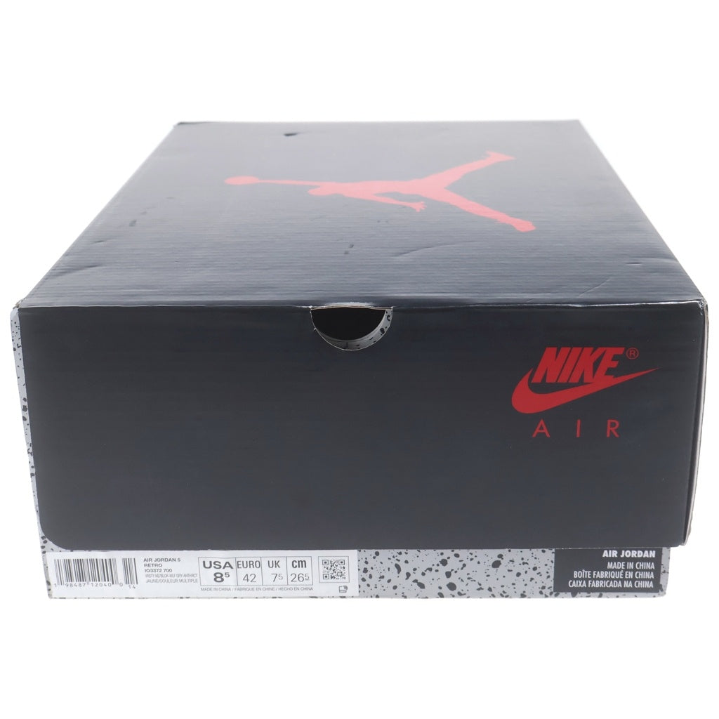NIKE(ナイキ) AIR JORDAN 5 RETRO TOKYO 23 IO3372-700 エアジョーダン5 レトロ 東京23 ハイカットスニーカー イエロー US8.5/26.5cm