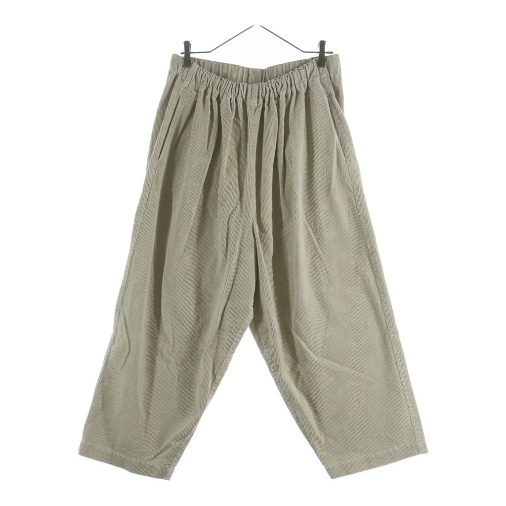 GANGSTERVILLE(ギャングスタービル) CHAIN LINK CORDUROY EAZY PANTS チェーンリンク コーデュロイイージーパンツ ベージュ GSV-23-AW-11