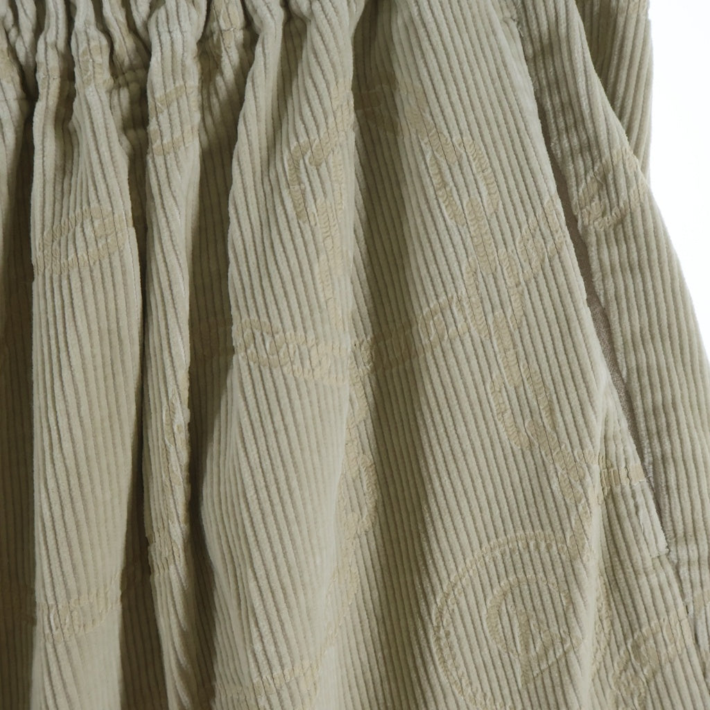 GANGSTERVILLE(ギャングスタービル) CHAIN LINK CORDUROY EAZY PANTS チェーンリンク コーデュロイイージーパンツ ベージュ GSV-23-AW-11