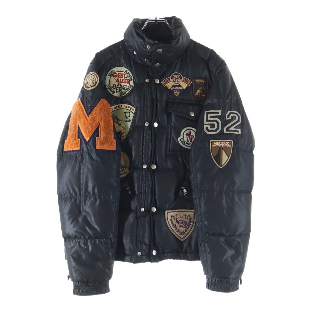 MONCLER(モンクレール) K2 SPECIAL マルチパッチデザイン ドローコード付き フラップポケット ボタン ダウン ジャケット ブラック Z6H0183