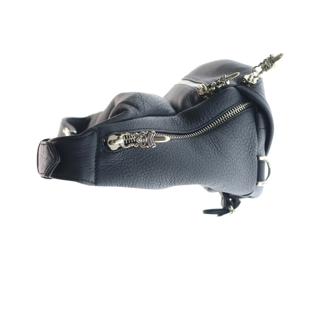 CHROME HEARTS(クロムハーツ) #1 SNAT PACK スナットパック ダガージップ ガンスリンガーベルト レザーウエストバッグ ブラック BCA378