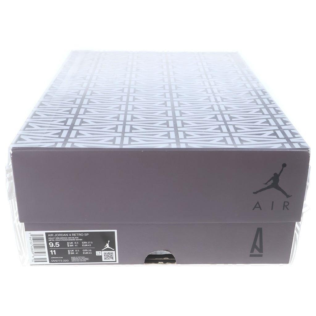 NIKE(ナイキ) ×A Ma Maniere AIR JORDAN4 VIOLET ORE DV6773-220 アママニエール エアジョーダン4 バイオレット オレ ハイカットスニーカー ブラウン US9.5/27.5cm