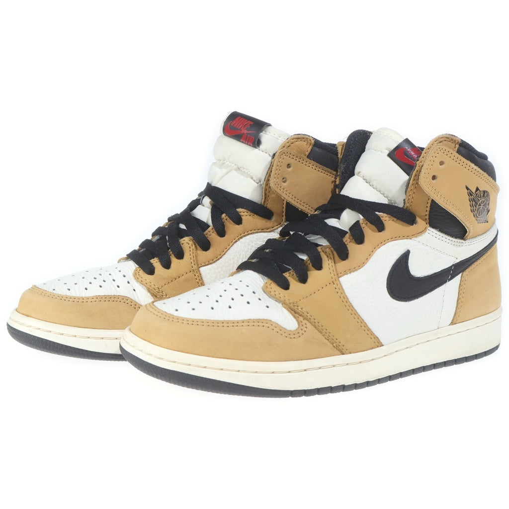 NIKE(ナイキ) AIR JORDAN1 RETRO HIGH ROOKIE OF THE YEAR 555088-700 エアジョーダン1 レトロルーキー オブ ザ イヤー ハイカットスニーカー ブラウン/ホワイト US8.5/26.5cm