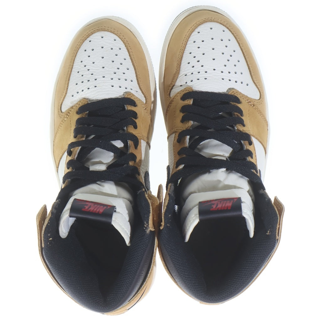 NIKE(ナイキ) AIR JORDAN1 RETRO HIGH ROOKIE OF THE YEAR 555088-700 エアジョーダン1 レトロルーキー オブ ザ イヤー ハイカットスニーカー ブラウン/ホワイト US8.5/26.5cm