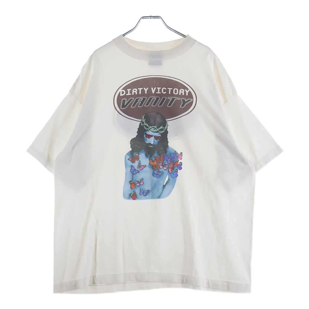 SAINT MICHAEL(セントマイケル) 24AW VANITY SS TEE ジーザスプリントTシャツ 半袖クルーネックカットソー ホワイト SM-YS1-0000-006