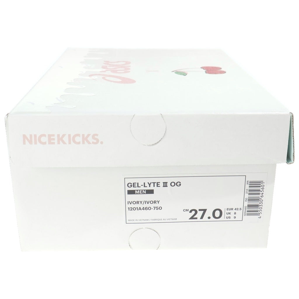 ASICS(アシックス) ×NICE KICKS GEL LYTE 3 SPUMONI ナイス キックス ゲルライト スプモーニ ローカットスニーカー ベージュ US9/27cm 1201A460-750