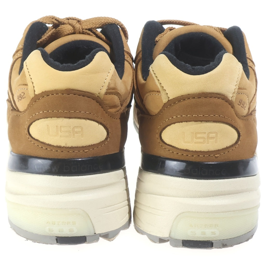 New Balance(ニューバランス) M992LX スウェード ローカットスニーカー ブラウン US9/27cm