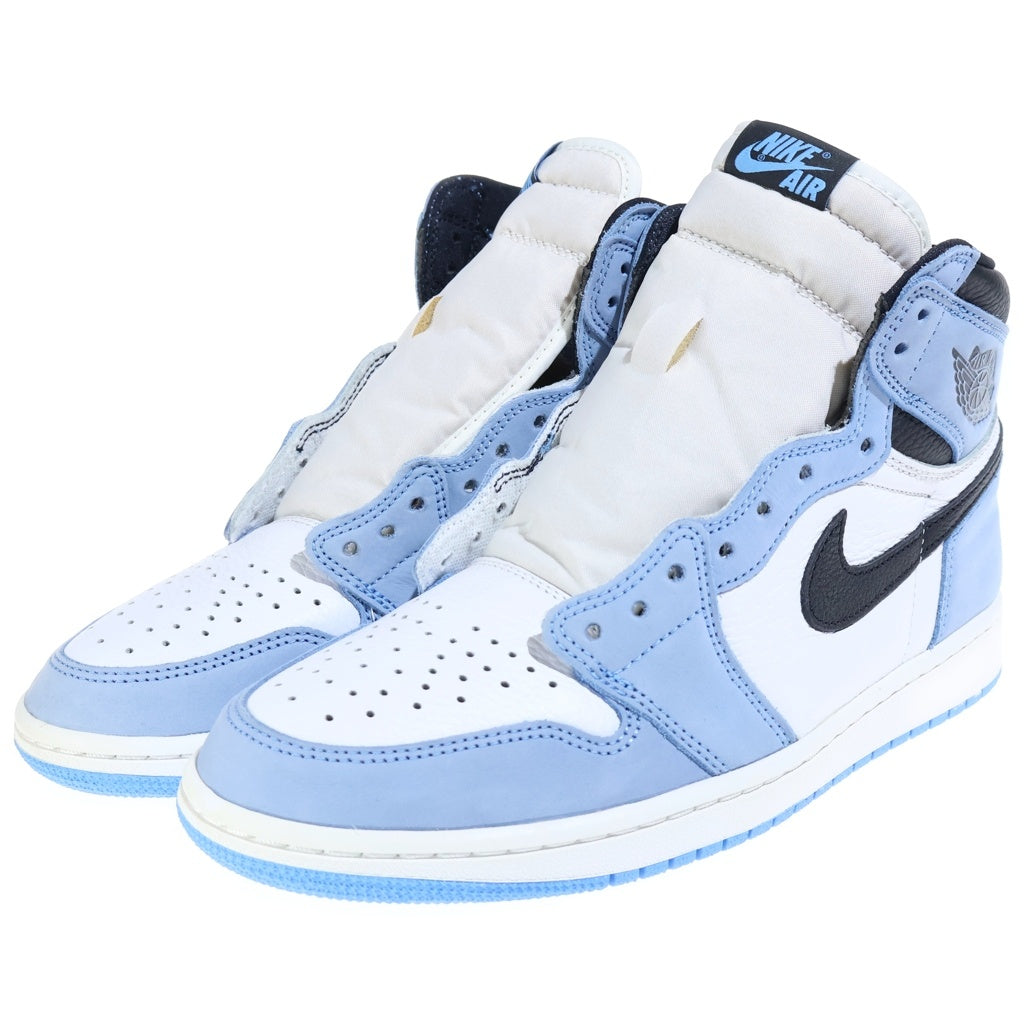 NIKE(ナイキ) AIR JORDAN 1 HIGH OG University Blue エアジョーダン1 ユニバーシティーブルー ハイカットスニーカー ブルー/ホワイト US10/28cm 555088-134