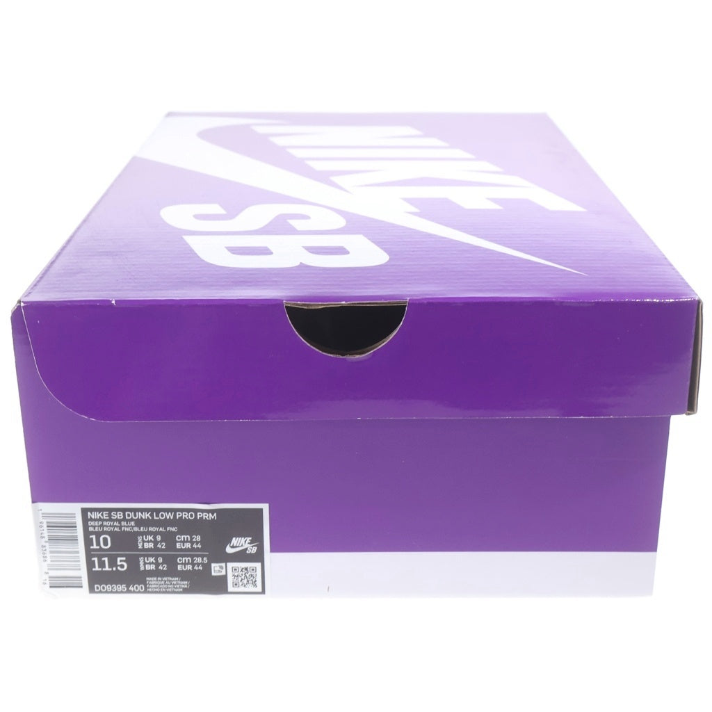 NIKE SB(ナイキエスビー) DUNK LOW PRO PRM LOS ANGELES DODGERS DO9395-400 ダンク ロサンゼルスドジャーズ ローカットスニーカー ブルー US10/28cm
