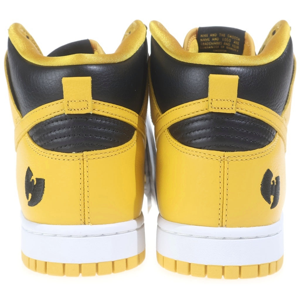 NIKE(ナイキ) ×Wu-Tang Clan DUNK HIGH HJ4320-001 ウータンクラン ダンク ハイカットスニーカー イエロー/ブラック US10/28cm