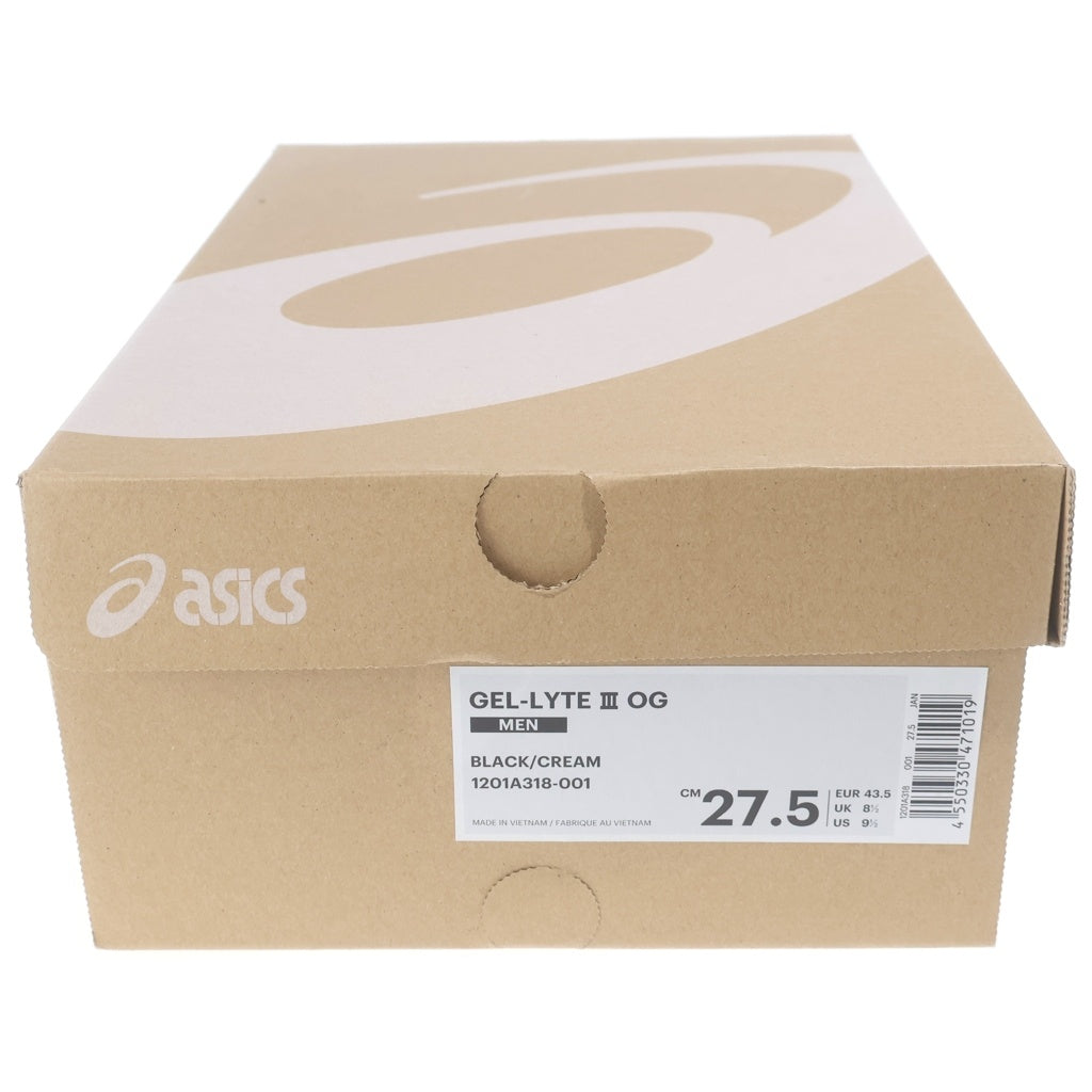 ASICS(アシックス) GEL-LYTE III OG PAISLEY 1201A318-001 ゲルライト 3 ペイズリー ローカットスニーカー ブラック US9.5/27.5cm