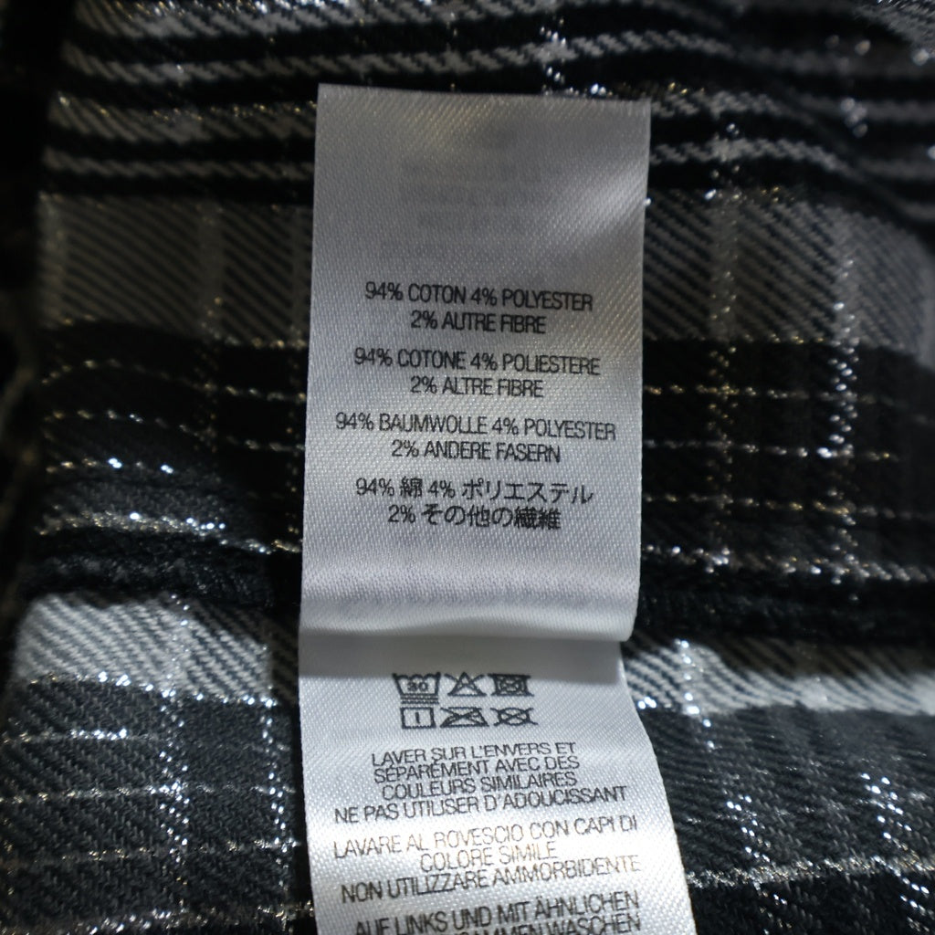 SUPREME(シュプリーム) 23SS Metalic Plaid Shirt メタリック プレイド 半袖シャツ ブラック