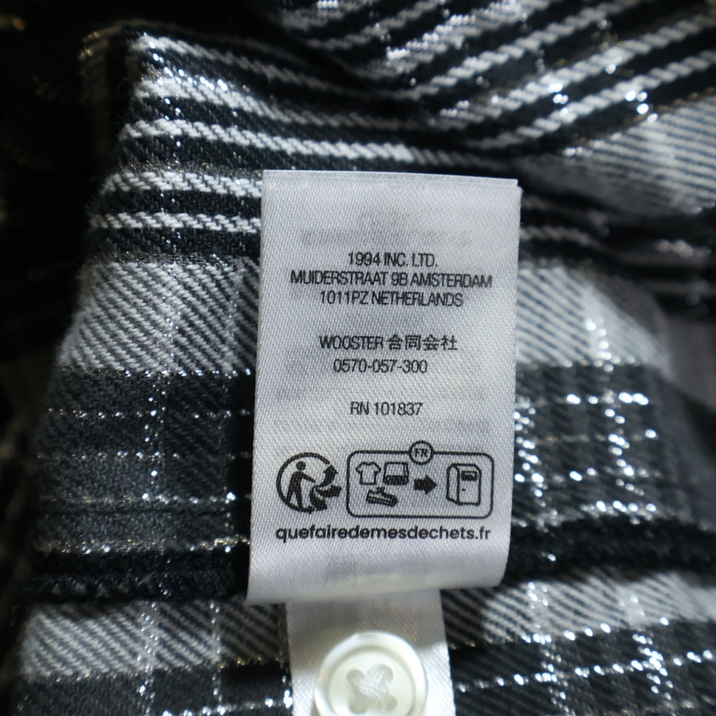 SUPREME(シュプリーム) 23SS Metalic Plaid Shirt メタリック プレイド 半袖シャツ ブラック