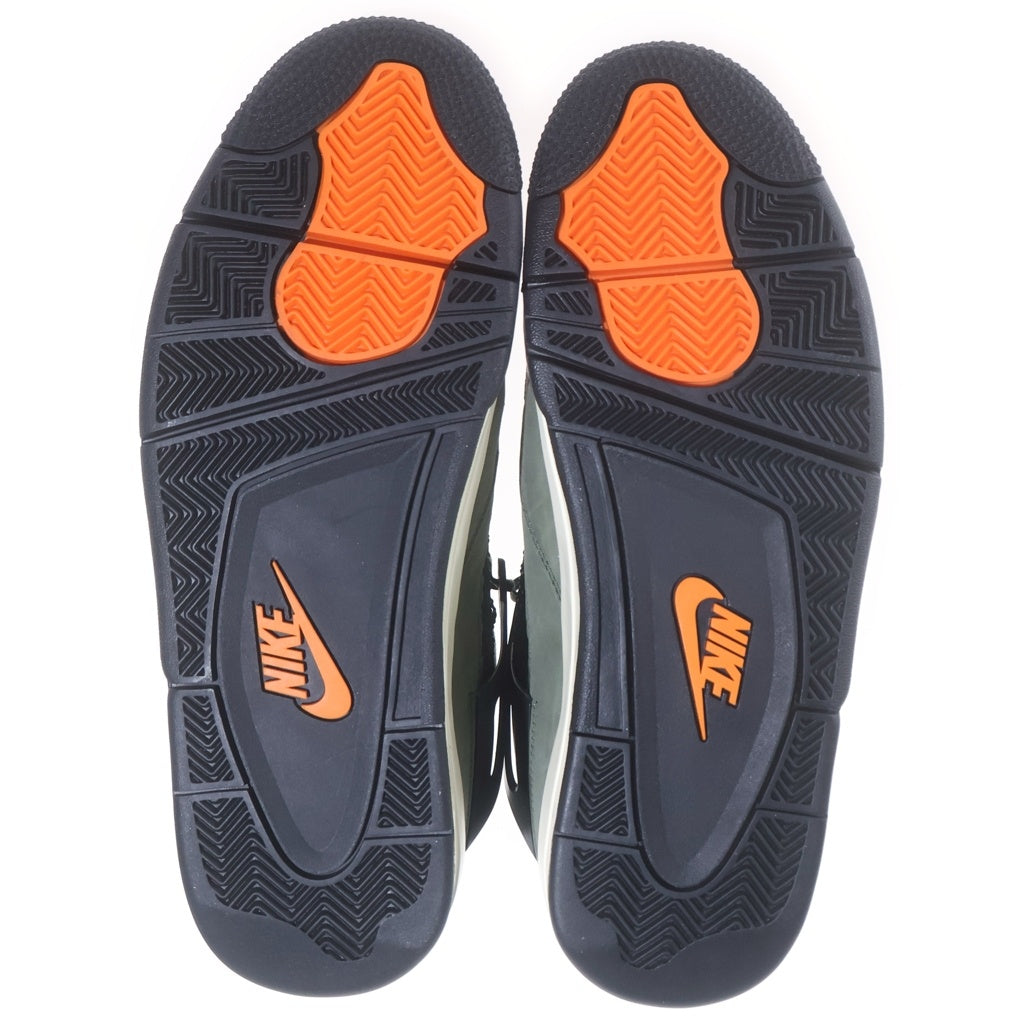 NIKE(ナイキ) ×UNDEFEATED AIR JORDAN 4 RETRO IB1519-200 アンディフィーテッド エアジョーダン4 レトロ ハイカットスニーカー カーキ US10/28ccm