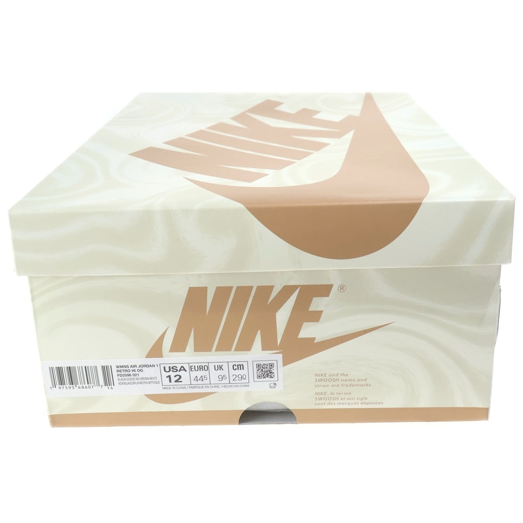NIKE(ナイキ) WMNS AIR JORDAN 1 RETRO HIGH OG LATTE FD2596-021 ウィメンズ エアジョーダン1 レトロ ハイカットスニーカー ベージュ/ブラック US12/29cm
