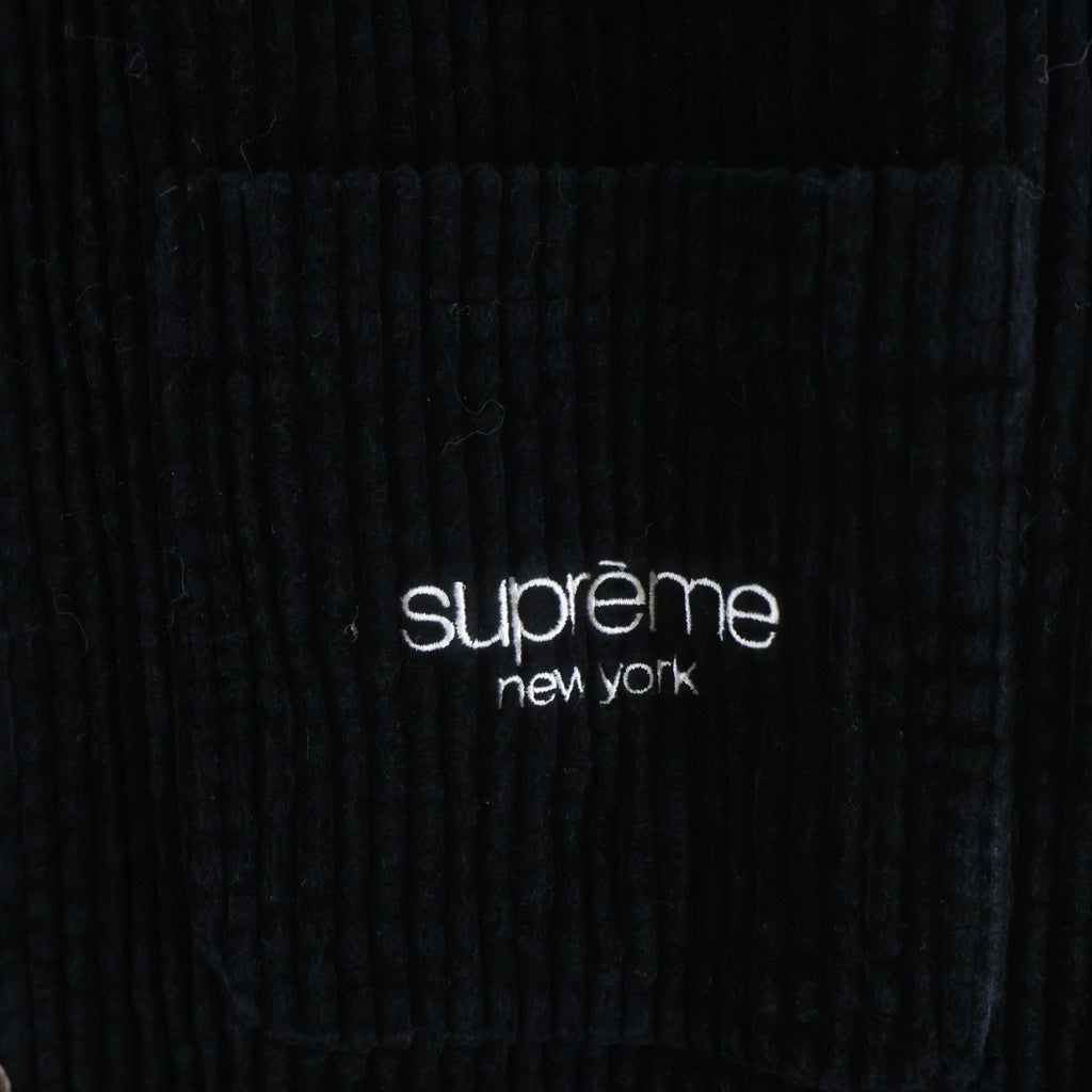 SUPREME(シュプリーム) 24AW Wide Wale Corduroy Snap Shirt ワイド コーデュロイ スナップボタン 長袖シャツ ブラック -