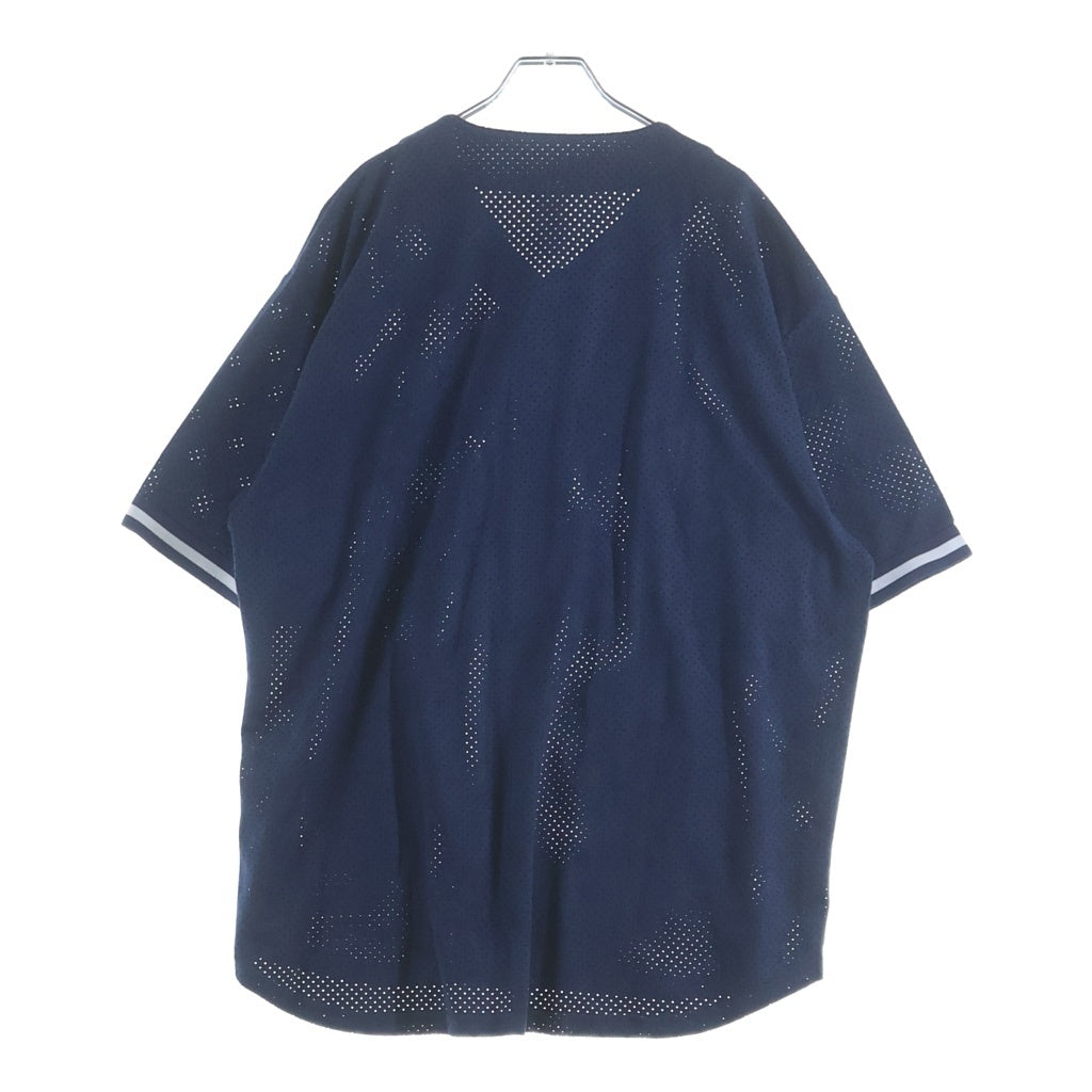 SUPREME(シュプリーム) 24SS Ultrasuede Mesh Baseball Jersey ウルトラスエードメッシュベースボールジャージ ネイビー