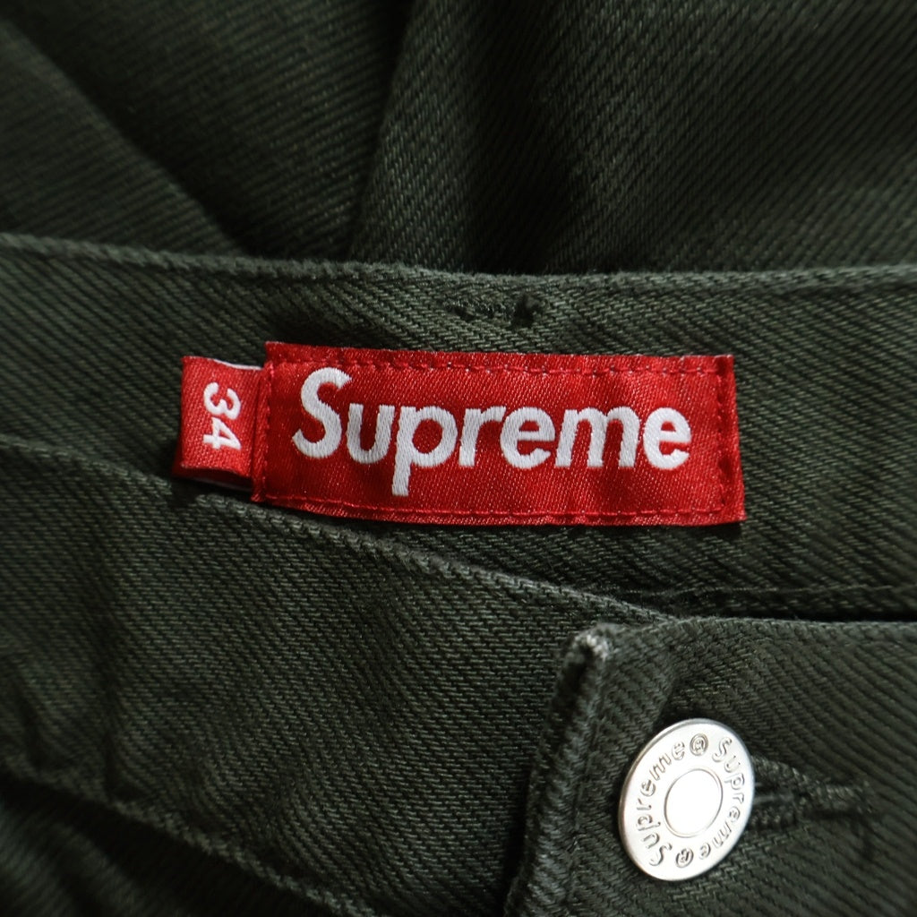 SUPREME(シュプリーム) 24AW Baggy Jean バギージーンズ ワイド デニムパンツ カーキ