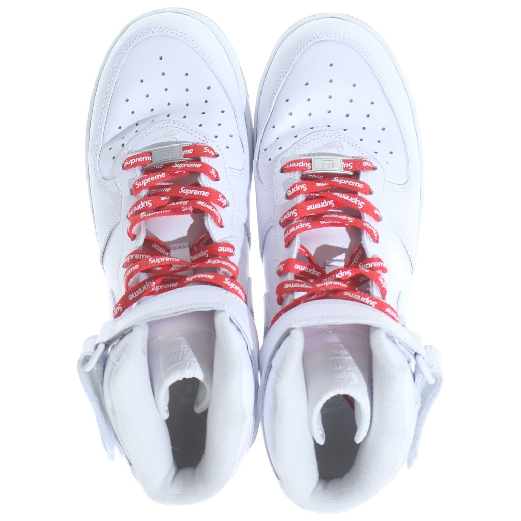 NIKE(ナイキ) ×SUPREME AIR FORCE 1 MID SP FZ8784-100 シュプリーム エアフォース1 ミッドカットスニーカー ホワイト US8.5/26.5cm