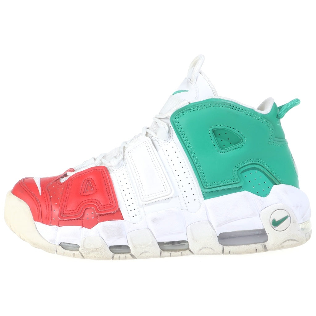 NIKE(ナイキ) AIR MORE UPTEMPO 96 ITALIAN FRAG AV3811-600 エアモアアップテンポ イタリアンフラッグ ハイカットスニーカー ホワイト/グリーン/レッド US8.5