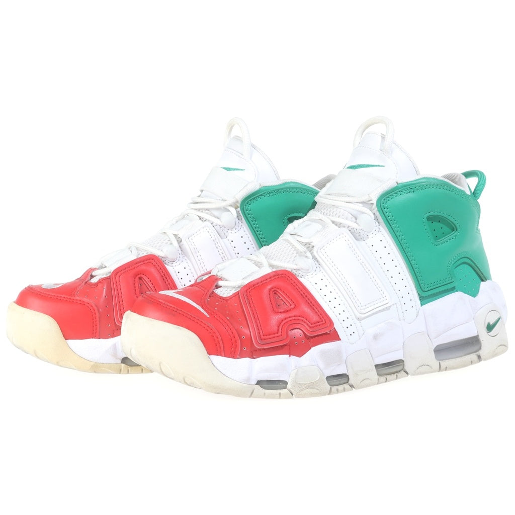 NIKE(ナイキ) AIR MORE UPTEMPO 96 ITALIAN FRAG AV3811-600 エアモアアップテンポ イタリアンフラッグ ハイカットスニーカー ホワイト/グリーン/レッド US8.5