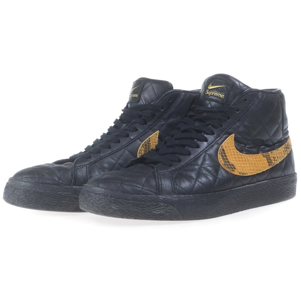 NIKE SB(ナイキエスビー) ×SUPREME ZOOM BLAZER MID DV5078-001 シュプリーム ズーム ブレーザー ミッド ミッドカットスニーカー ブラック US8.5/26.5cm