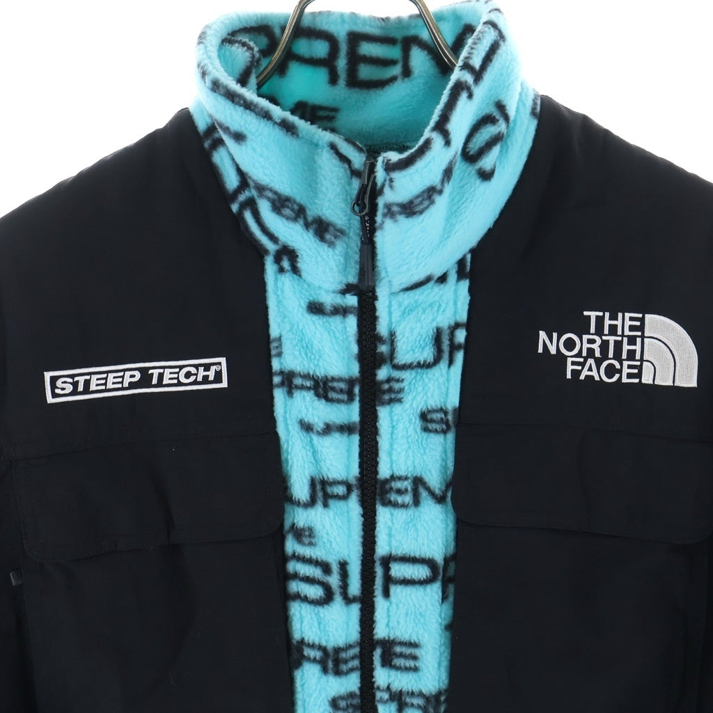 SUPREME(シュプリーム) 21AW ×THE NORTH FACE Steep Tech Fleece Jacket ザノースフェイス ステップテックフリースジャケット ロゴ総柄 ブルゾン マルチ NA52101I