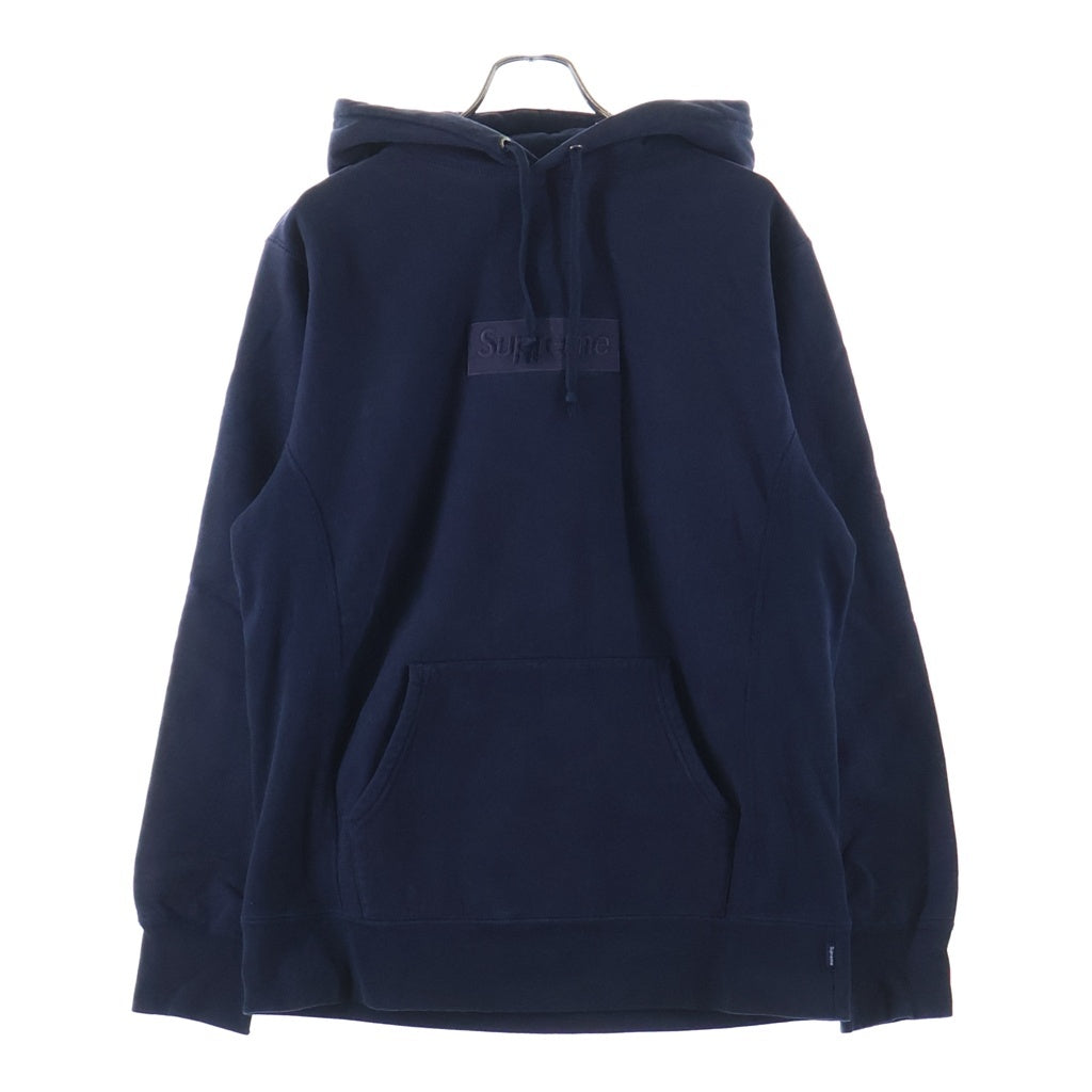 SUPREME(シュプリーム) 14AW Tonal Box Logo Pullover ボックスロゴ プルオーバースウェットパーカー フーディー ネイビー