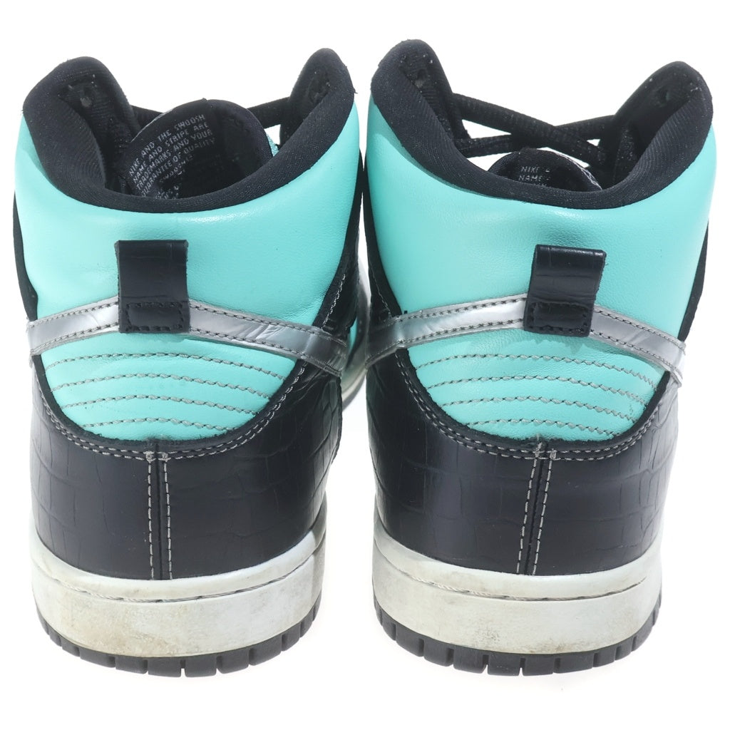 NIKE(ナイキ) ×DIAMOND SUPPLY DUNK HIGH PRM ダイヤモンド サプライ ダンク ローカットスニーカー ブラック/ライトブルー US9.5/27.5cm 653599-400
