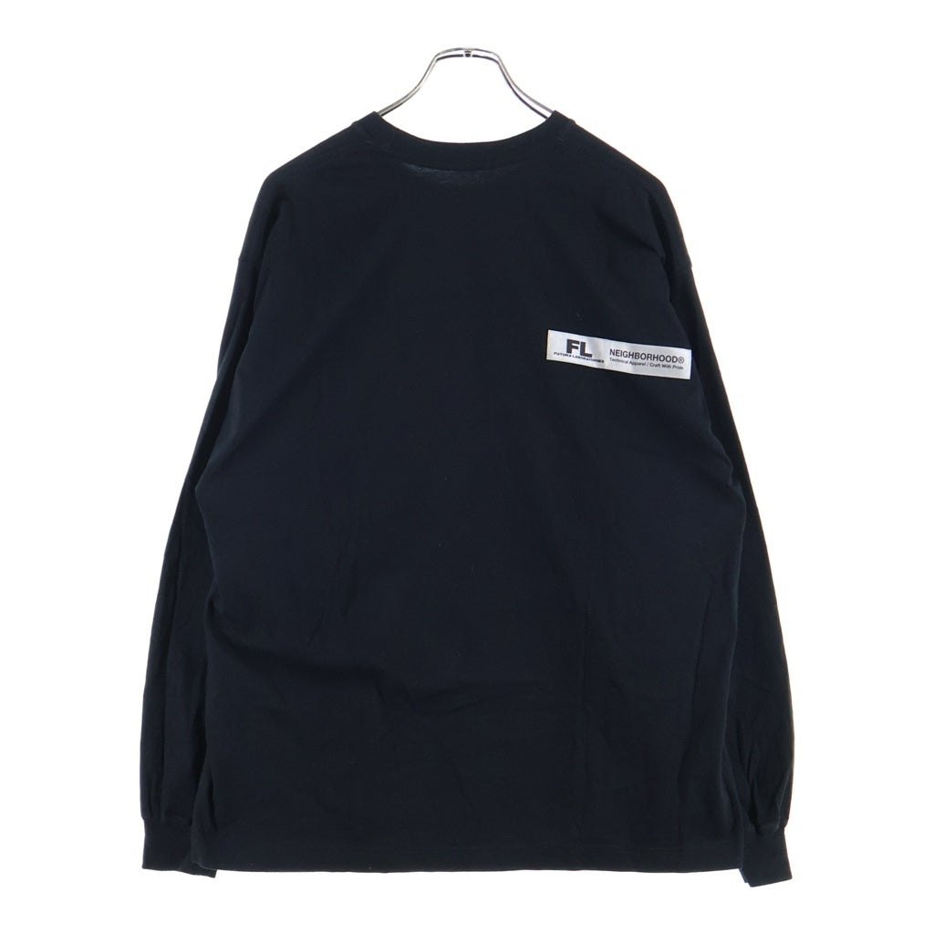 NEIGHBORHOOD(ネイバーフッド) 22AW ×FUTURA LABORATORIES フューチュララボラトリーズ クルーネック長袖Tシャツカットソー ブラック