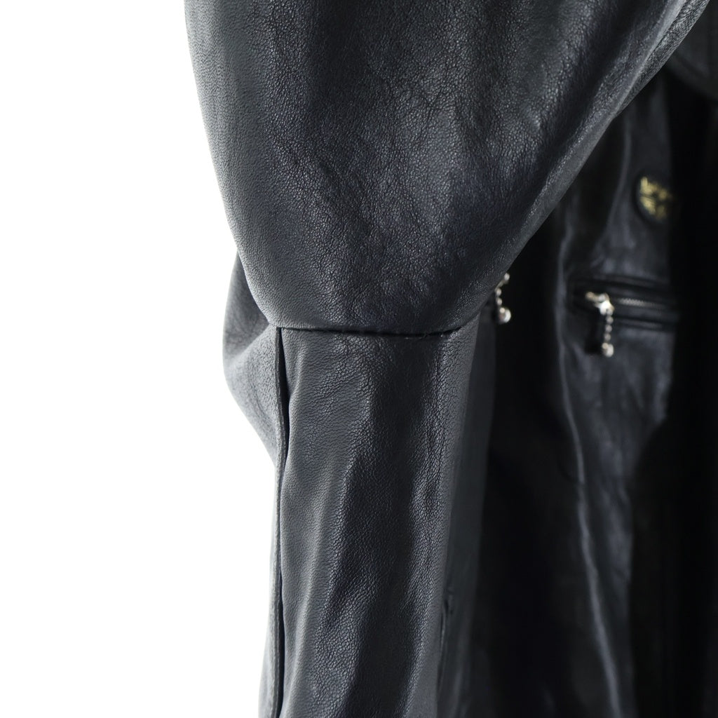 Lewis Leathers(ルイスレザー) No.60 コルセア ブラックシープ シングルライダースジャケット ブラック -