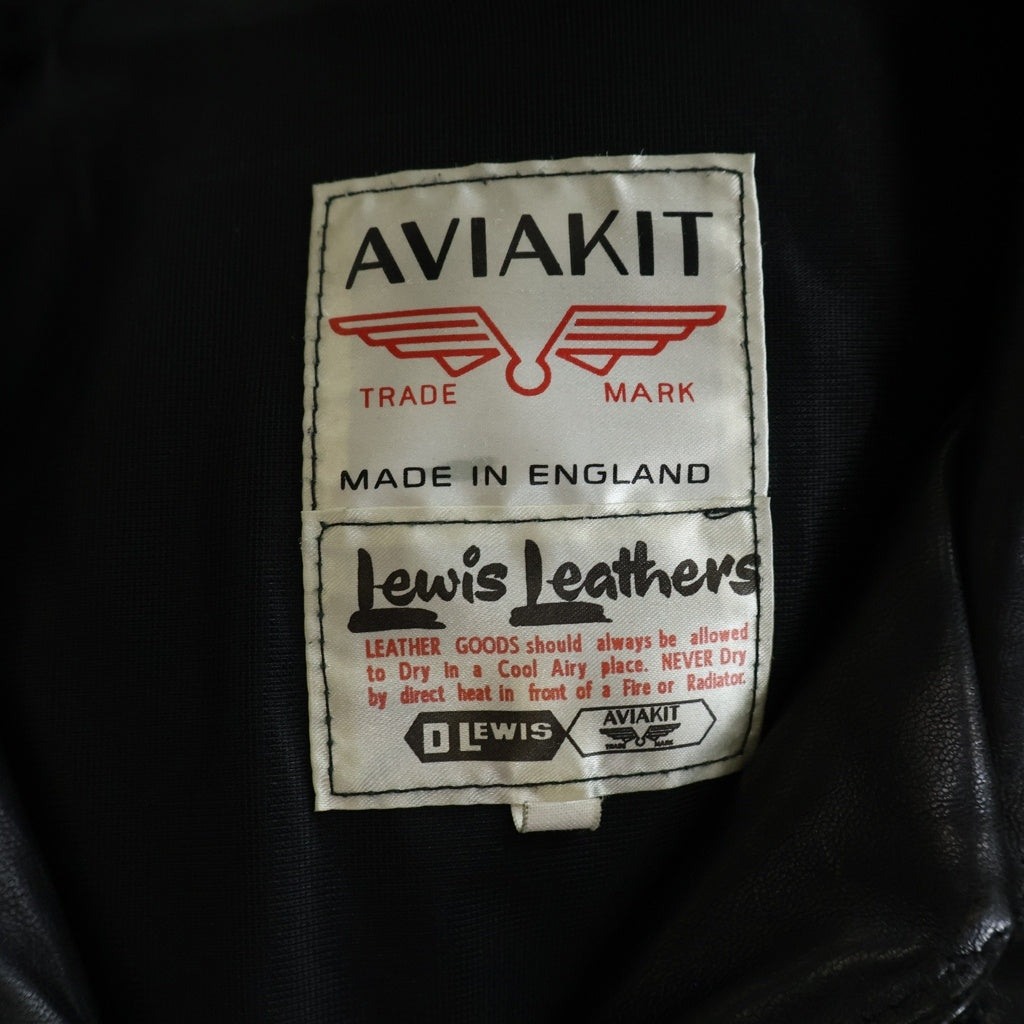 Lewis Leathers(ルイスレザー) No.60 コルセア ブラックシープ シングルライダースジャケット ブラック -
