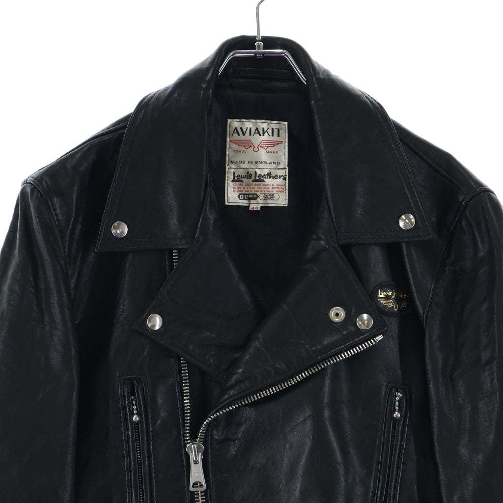 Lewis Leathers(ルイスレザー) 402ライトニングレザー ジャケット ダブルライダースジャケット ブラック -