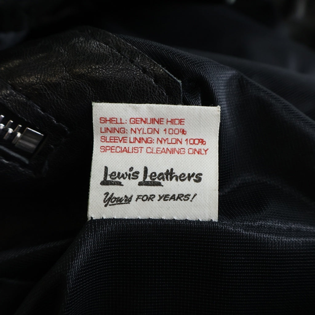 Lewis Leathers(ルイスレザー) 402ライトニングレザー ジャケット ダブルライダースジャケット ブラック -