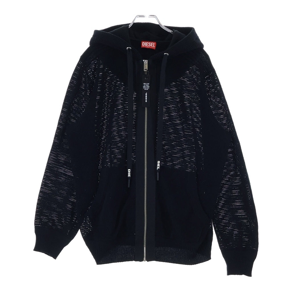 DIESEL(ディーゼル) ジップフライ フーデッド プルオーバー メッシュ パーカー A13053