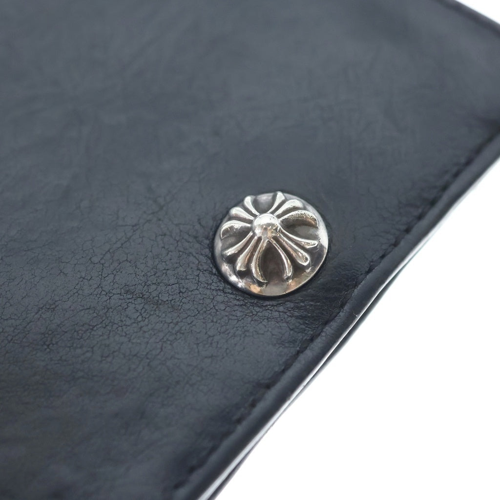 CHROME HEARTS(クロムハーツ) 1SNAP 1スナップ クロス ボールボタン レザーウォレット 財布 ブラック BCA361