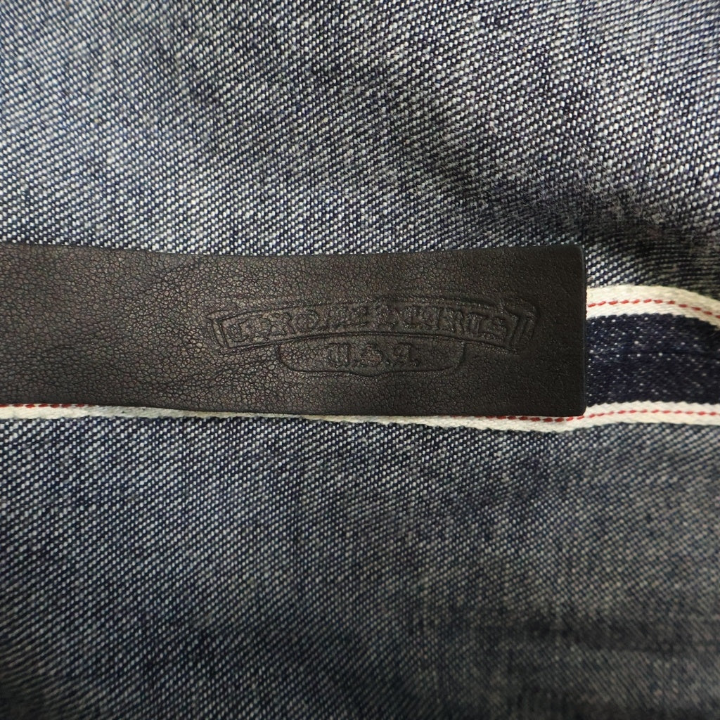 CHROME HEARTS(クロムハーツ) Y NOT DENIM WESTERN ワイノット デニムウエスタンシャツ クロスパッチ 長袖シャツ インディゴ JVP