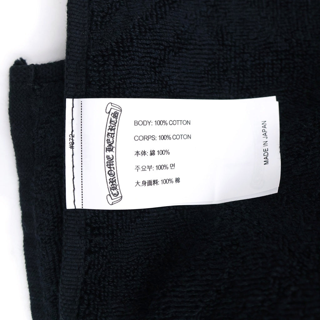 CHROME HEARTS(クロムハーツ) FACE MATH PLUS CHプラス 総柄 クロスフェイスタオル ブラック