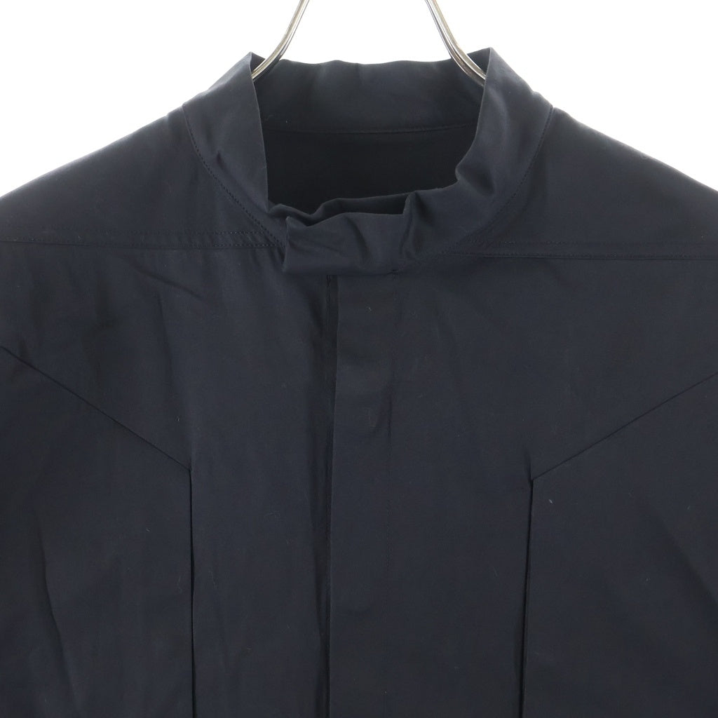 Rick Owens(リックオウエンス) 23SS EDFU期 Magnum Shirt コットン マグナムシャツ 半袖シャツ ブラック RR01C4712-TE