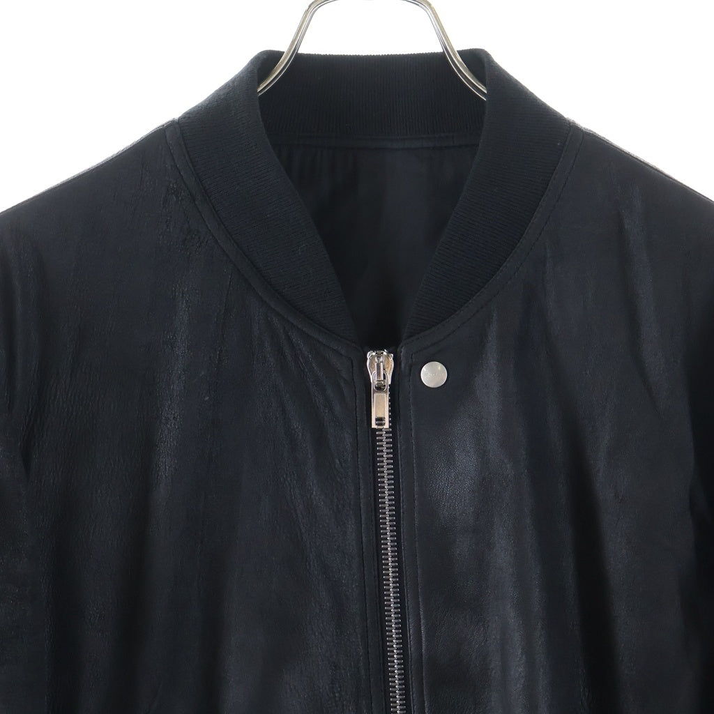 Rick Owens(リックオウエンス) 25AW Classic Flight Leather Jacket クラシック フライト レザージャケット ブラック RU01E5778-LBA