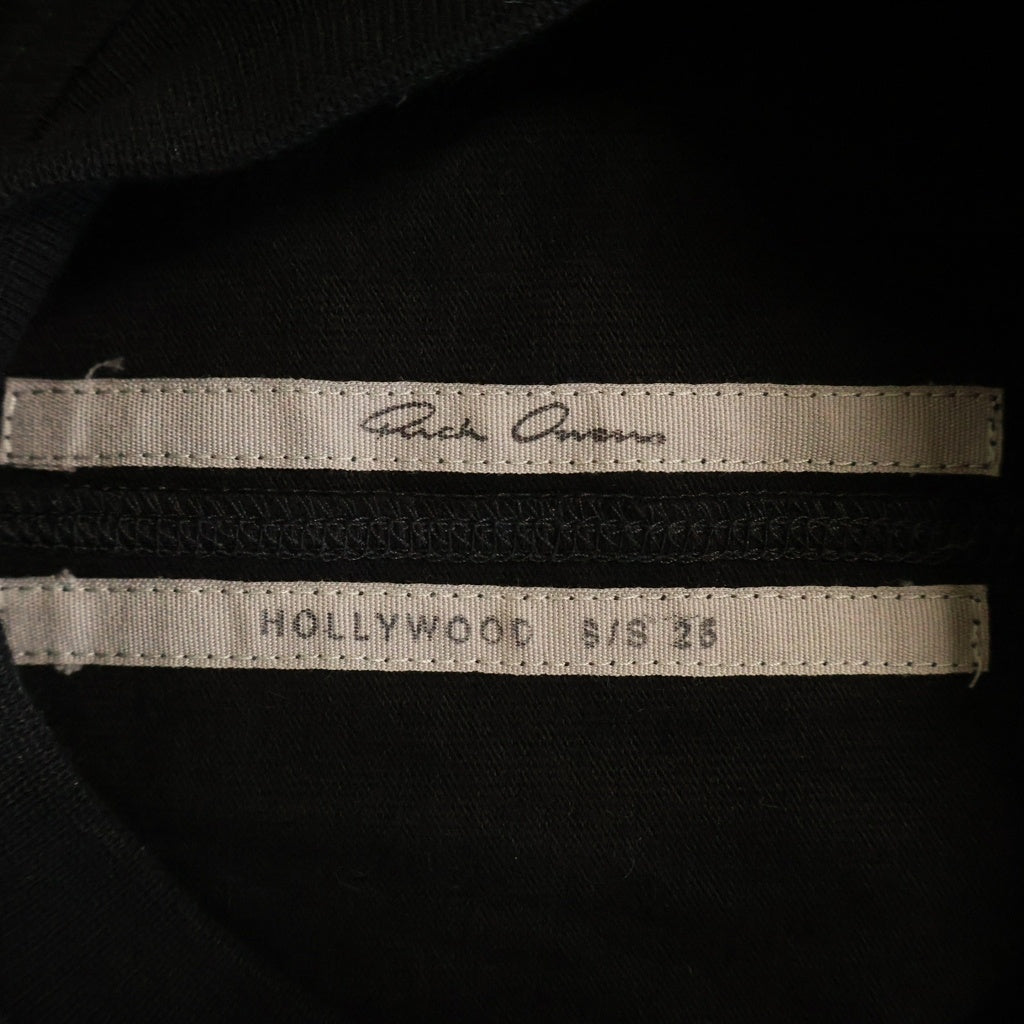 Rick Owens(リックオウエンス) 25SS TOMMT-T トミー オーバーサイズ 半袖Tシャツ カットソー ブラック RU01E5283-BA