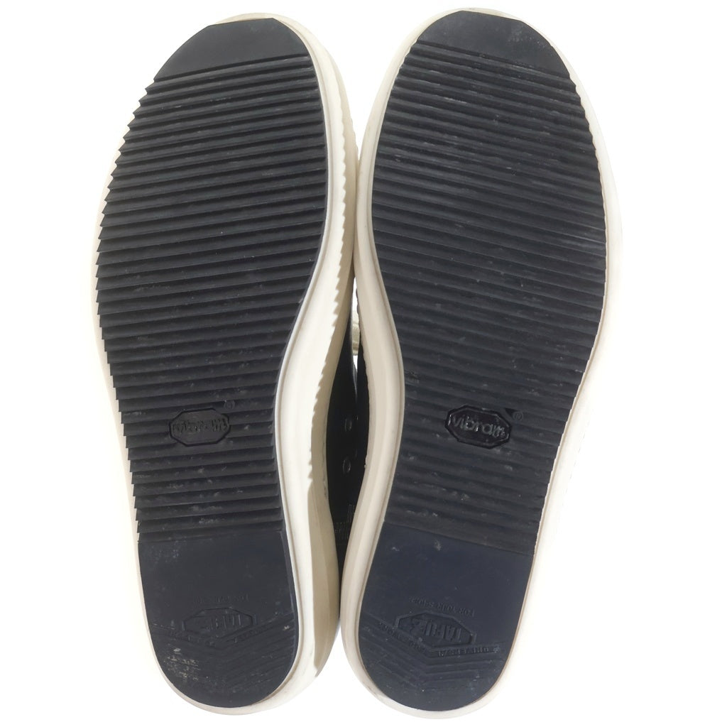 Rick Owens(リックオウエンス) LEATHER SNEAKERS レザー ラモーンズ ハイカットスニーカー ブラック/ホワイト