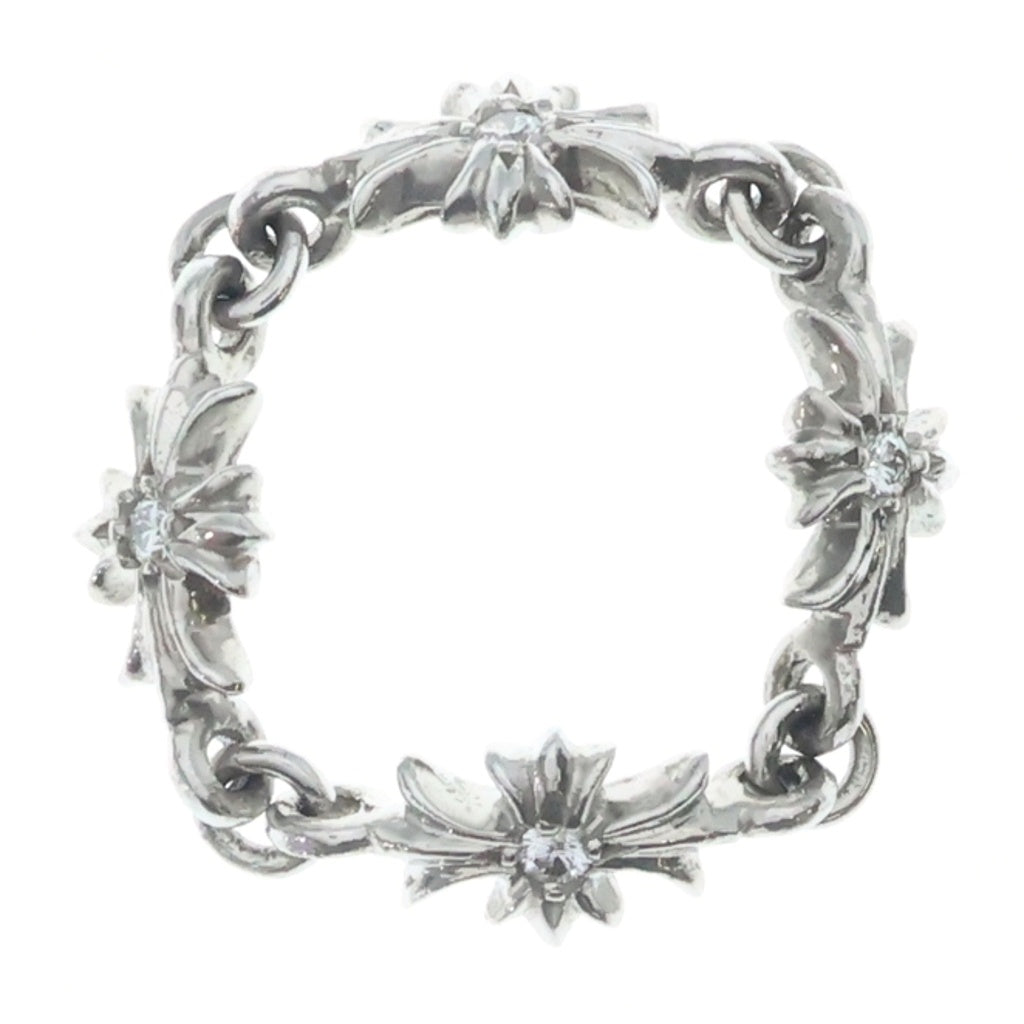 CHROME HEARTS(クロムハーツ) 18KWG RING TNY E CH PLS DIA タイニーE ダイヤ CHプラスリング ホワイトゴールド レディース