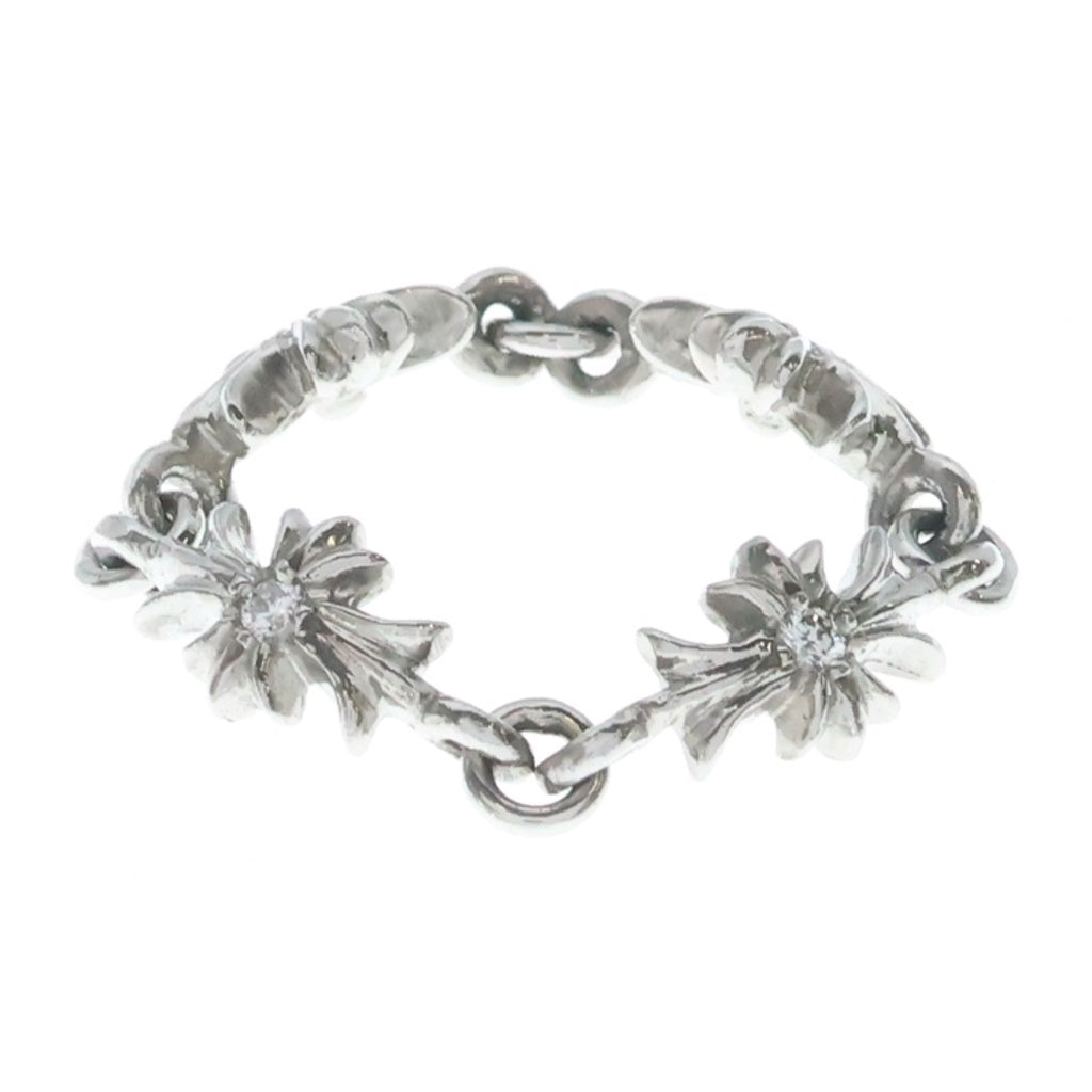 CHROME HEARTS(クロムハーツ) 18KWG RING TNY E CH PLS DIA タイニーE ダイヤ CHプラスリング ホワイトゴールド レディース