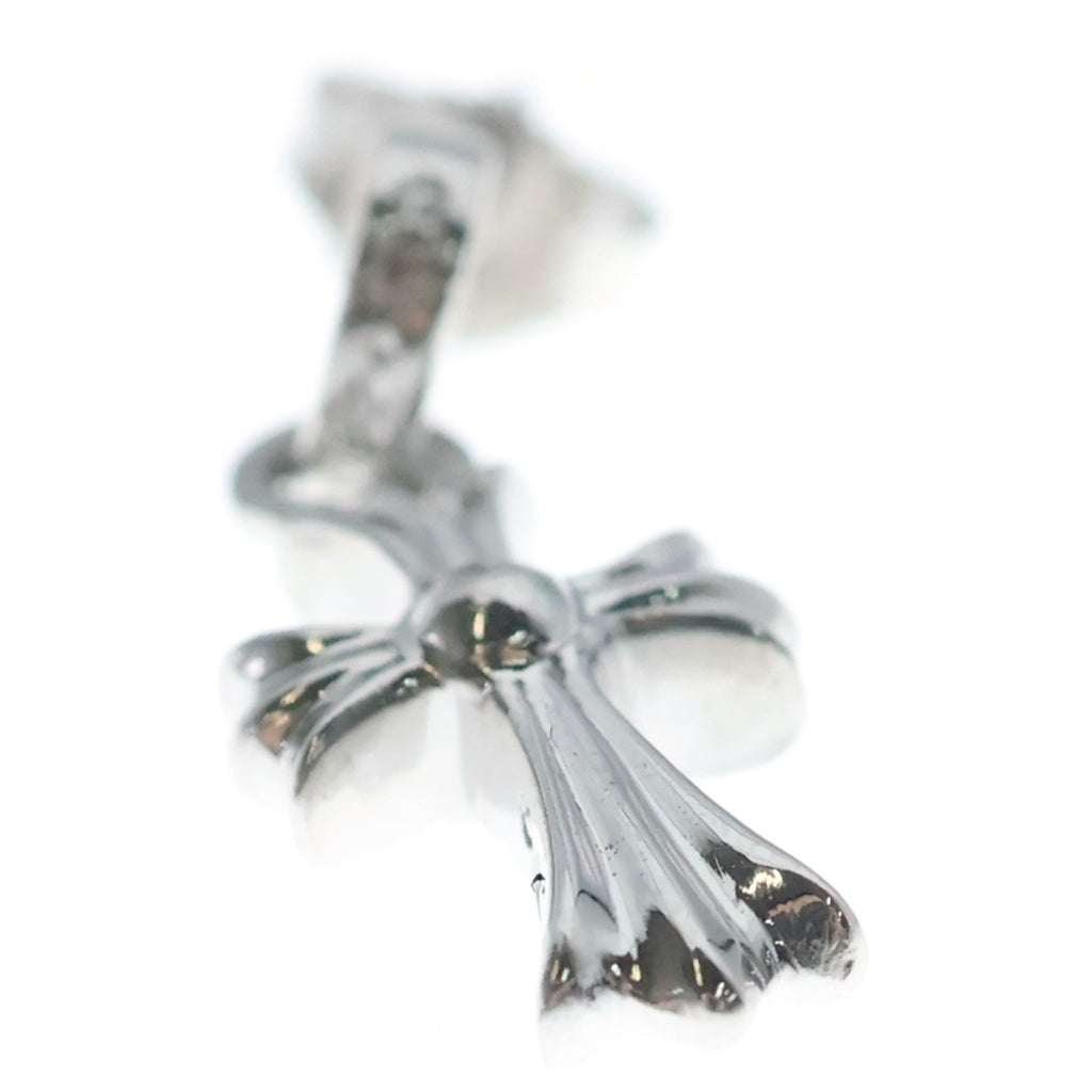 CHROME HEARTS(クロムハーツ) 18KWG BBY F PPRCHN P/DIA ベイビーファットクロス ドロップピアス PAVEダイヤ ホワイトゴールド