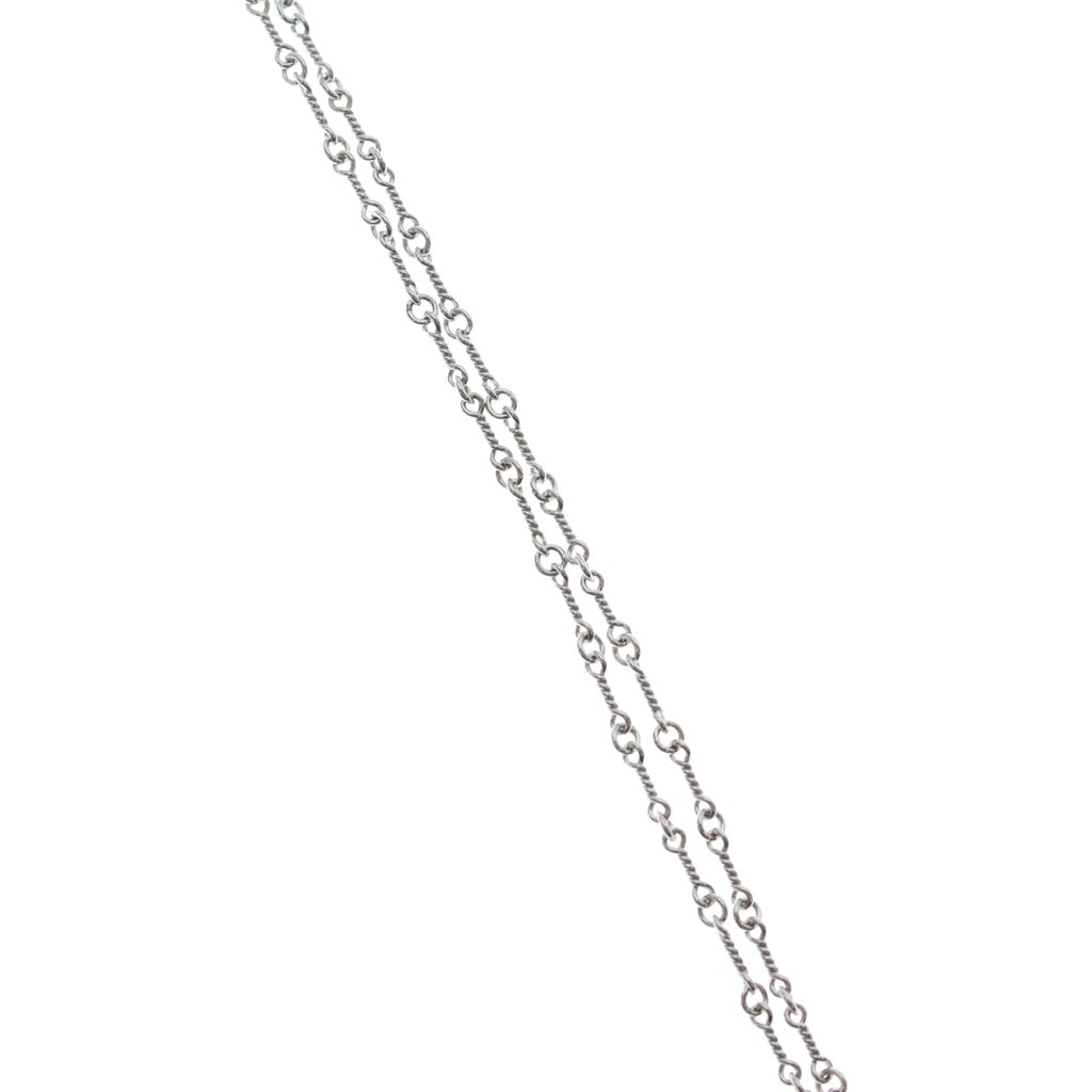 CHROME HEARTS(クロムハーツ) 18KWG NECKCHAIN T20 ツイストチェーンネックレス 20inch ホワイトゴールド BCA003